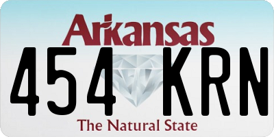 AR license plate 454KRN