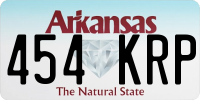 AR license plate 454KRP