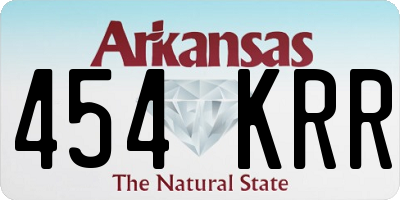 AR license plate 454KRR
