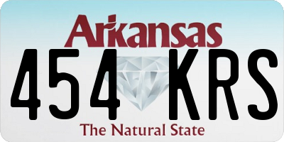 AR license plate 454KRS