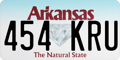AR license plate 454KRU