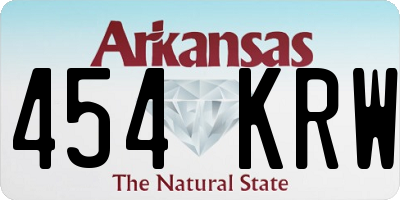 AR license plate 454KRW