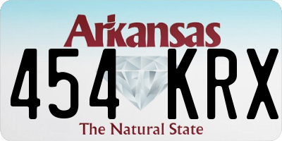 AR license plate 454KRX