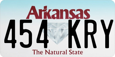 AR license plate 454KRY