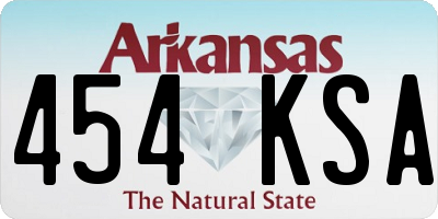 AR license plate 454KSA