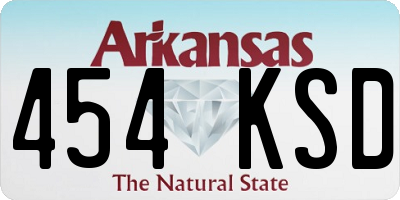 AR license plate 454KSD