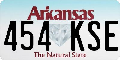 AR license plate 454KSE