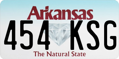AR license plate 454KSG