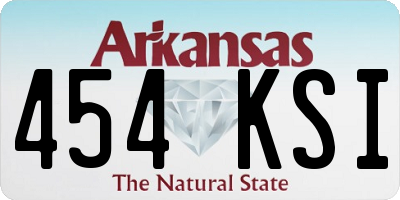 AR license plate 454KSI