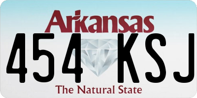 AR license plate 454KSJ