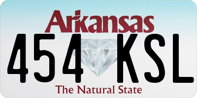 AR license plate 454KSL