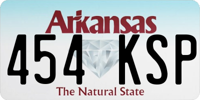 AR license plate 454KSP
