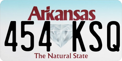 AR license plate 454KSQ