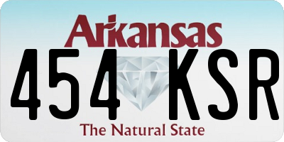 AR license plate 454KSR