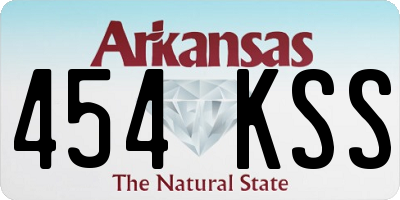 AR license plate 454KSS