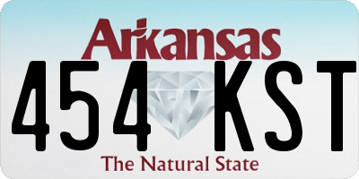 AR license plate 454KST