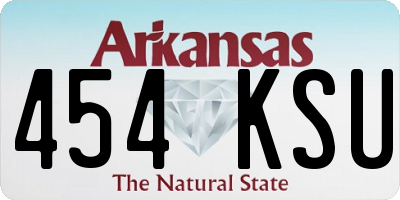 AR license plate 454KSU