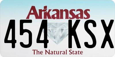 AR license plate 454KSX