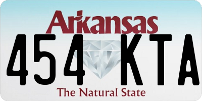 AR license plate 454KTA