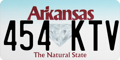 AR license plate 454KTV