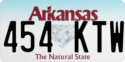 AR license plate 454KTW