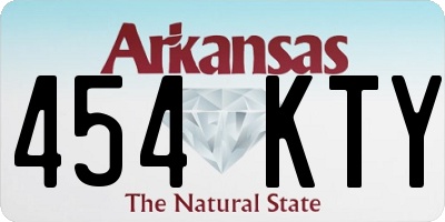 AR license plate 454KTY