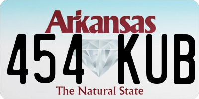 AR license plate 454KUB