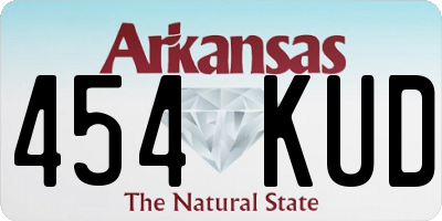AR license plate 454KUD