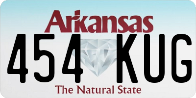 AR license plate 454KUG