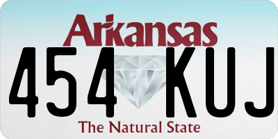 AR license plate 454KUJ