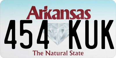 AR license plate 454KUK