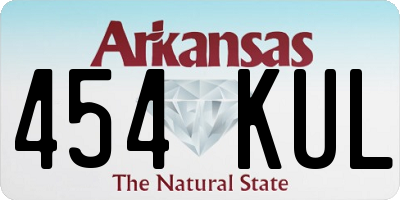 AR license plate 454KUL