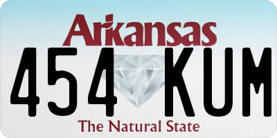 AR license plate 454KUM