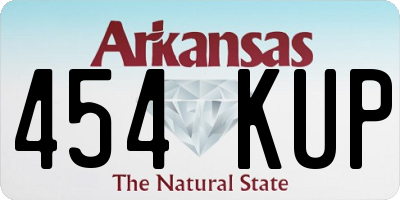 AR license plate 454KUP