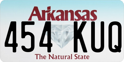 AR license plate 454KUQ