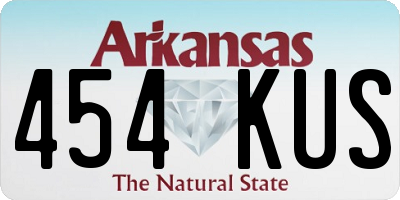AR license plate 454KUS