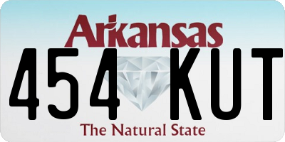 AR license plate 454KUT