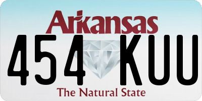AR license plate 454KUU