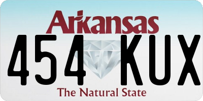 AR license plate 454KUX