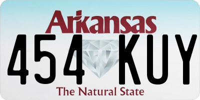 AR license plate 454KUY
