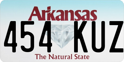 AR license plate 454KUZ