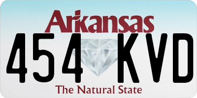 AR license plate 454KVD