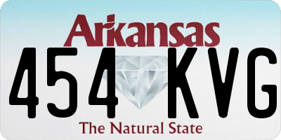 AR license plate 454KVG