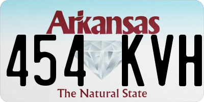 AR license plate 454KVH