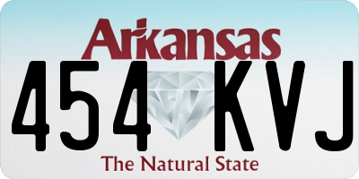 AR license plate 454KVJ