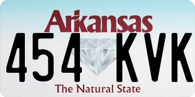 AR license plate 454KVK