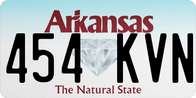 AR license plate 454KVN