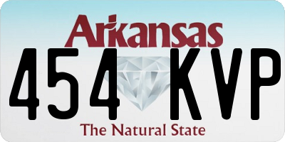 AR license plate 454KVP