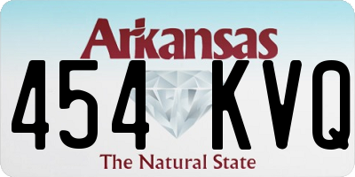AR license plate 454KVQ
