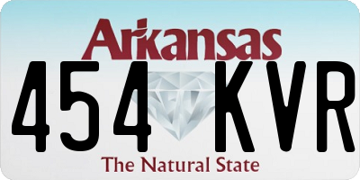 AR license plate 454KVR